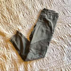 Grey Medium Moto Jeggings